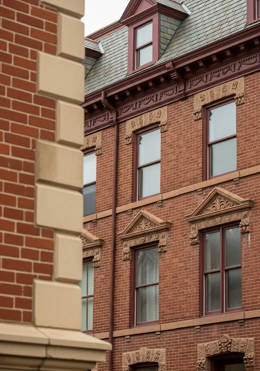 Close-up of a well-maintained Asbury Park historic home exterior with period details.